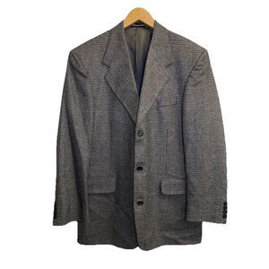 Hart Schaffner Marx Men's‎ Tweed Sport Coat Blazer Three Button Wool 39R Multi